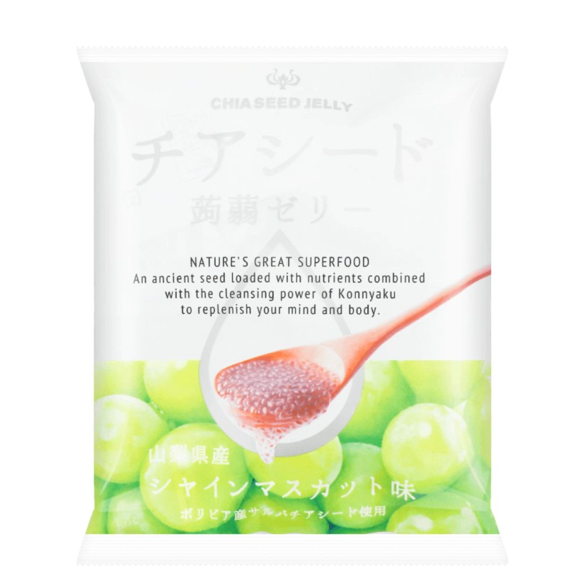 Wakasho Chia Seed Jelly - Muscat Flavor 6.1oz / 175g