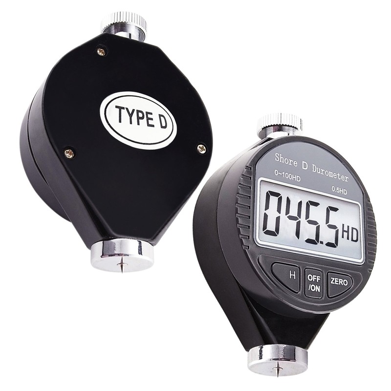 Shore D Rubber Hardness Meter, Digital Hardness Tester 0-100HD Hardness