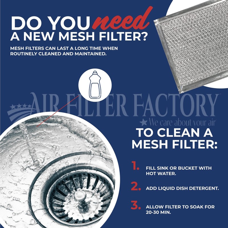 2-Pack Air Filter Factory 9 X 9 X 3/8 Inches