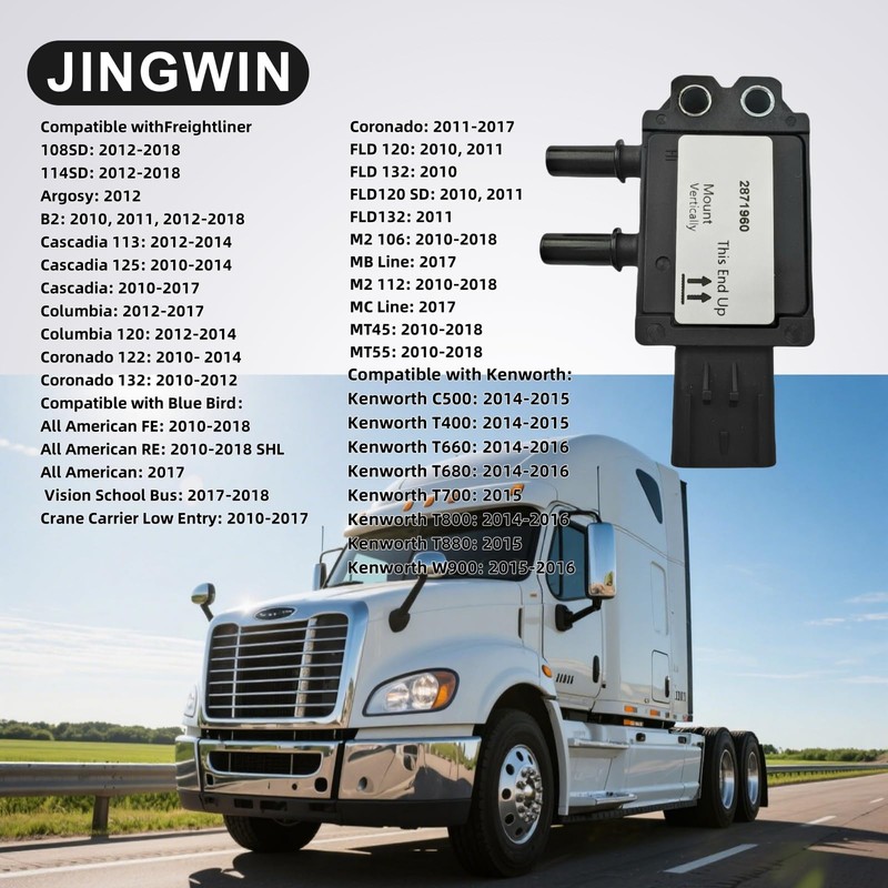 2871960 Diesel Exhaust Gas Differential Pressure Sensor fit for Cummins
