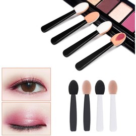 100 Pcs Small Eyeshadow Applicators Eye Shadow Sponge Applicator Sticks Makeup Applicators Eyeshadow Applicators, Eye Makeup Applicators Sponge Tip Make up Eyeshadow Brushes,Eyeshadow Brushes