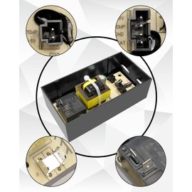 Power Circuit Board Replace 9907160013 Fit for Masterbuilt Digital Electric Smoker MB20071117, MB20070619, MB20071418, MB20071619, 20071117, 20071218