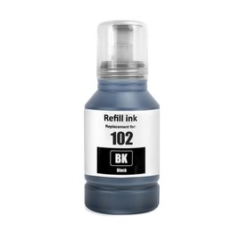 Go Inks 1 Black 127ml Ink Bottle to replace Epson 102 Compatible/non-OEM for EcoTank Printers