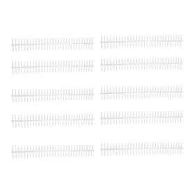 10Pcs Spiral Binding Coil 30 Holes 16mm Diameter Loose Leaf Binding Ring 130 Sheet Capacity Plastic Spines for Bind Paper(Transparent)