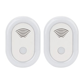 2PCS Ultrasonic Pest Repeller Intelligent Frequency Conversion Safe Harmless Insect Repeller
