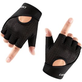 Workout Gloves for Men and Women, Weight Lifting Gloves with or Without Wrist Support,Palm Protection for Cycling,Full Palm Protection, and Gym Strength Training (Medium)