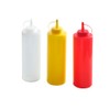HENDI Dispenser Bottle, Quantity: 3, Easy Squeeze, for Sauces, Squeeze