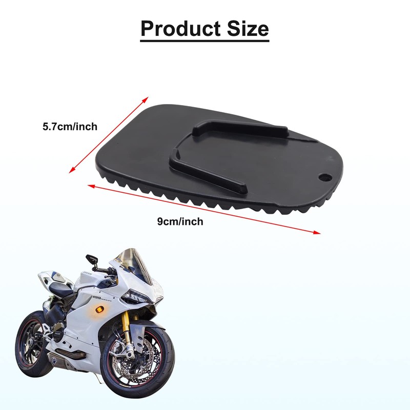 Aoling Bike Stand Coaster Kickstand Plate Pad End Side Stand