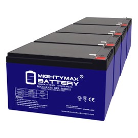 Mighty Max Battery ML15-12 Gel - 12 Volt 15 AH, Gel Type, F2 Terminal, Rechargeable SLA AGM Battery - 4 Pack