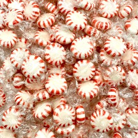 Starlight Peppermint Hard Candy - Bulk 1 Pound Individually Wrapped Peppermints, Refreshing Peppermint Candies, Starlights Mints - Approx 85 Count