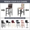 SearchI Bar Stool Covers Set of 4, Stretch Washable Barstool