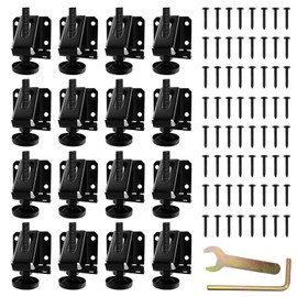 LOSCHEN 16 PCS Heavy Duty Adjustable Leveling Feet for Furniture,Hexagon Nuts Lock Furniture Legs Levelers,for Table, Cabinets, Workbench,Shelving Units and More