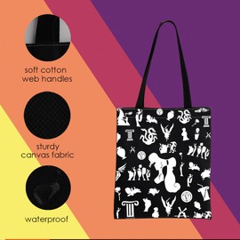 Hercules Inspired Gift Hercules Megara Fans Gift Megara Makeup Zipper Pouch for Women (Her Black Tote)