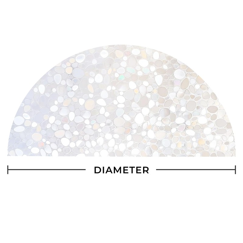 Autotech Park Precut Pebble Arched Window Film Shade, Self Adhesive