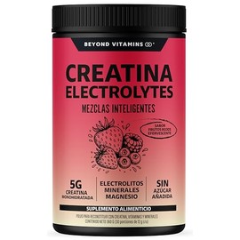 BEYOND VITAMINS Creatina Monohidratada con Electrolitos y Ciclodextrina para Mejor Absorción e Hidratación | Bebida Efervescente con Vitaminas y Miner