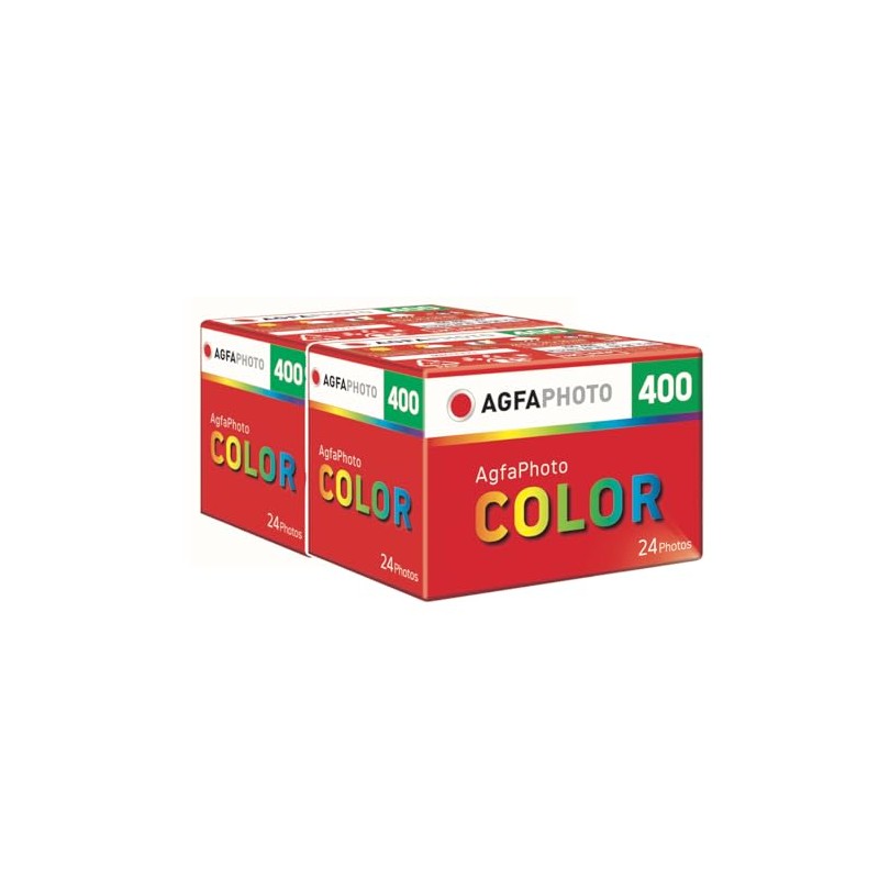 AgfaPhoto Color 400-24 3/4-Inch Film with Storage Bag Pack of