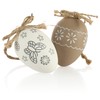com-four® 18 x Decorative Easter Hangers - Plastic Easter Eggs