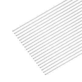 sourcing map 304 Stainless Steel Round Rod 0.5 mm x 300 mm Full Shaft Rod for DIY Craft Model Car Helicopter Aeroplane Pack of 20