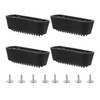 RDEXP 4pcs Black Feet Pads for Suitcase Luggage Holder Side