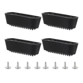 RDEXP 4pcs Black Feet Pads for Suitcase Luggage Holder Side Feet 4.7 x 1.6cm