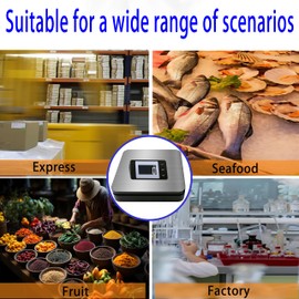VITSOL Shipping Scale, 110 LB Digital Postage Scale, LCD Display Postal Scales, Hold/Tare Function, Lightweight Scale for Packages, Luggage, Pet, Industrial, Laundry, Warehouse, Kitchen