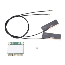 Asixxsix Tarjeta Inalámbrica WiFi 6, Adaptador de Red Inalámbrico Mini PCIE 1200Mbps 5GHz 574Mbps 2.4GHz Banda Dual con BT5.3 OFDMA MU MIMO WPA3, Tarjeta WiFi para el Hogar