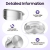304 Stainless Steel Airtight Canister for Kitchen, 1.59Gal Canisters Container