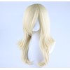 Blonde Princess Wavy Wig Long Thick Hair Side Bangs Cosplay