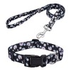MarukoPet Dog Collar and Leash Set, Adjustable for Small Medium