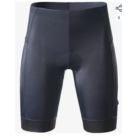 Rion Women's Large Black 4D Padded Cycling Shorts Compression Biker Underpants