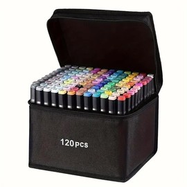 Colorful Marker Pen Set: Back To School Essentials and Birthday Gifts animation Marker stationery supplies brush Marker Art Materials:_60 colors