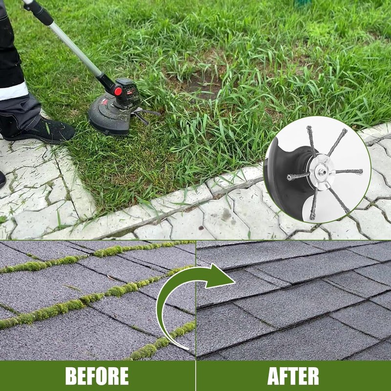 OFFCUP Steel Wire Trimmer Head, 2pcs 6 Head Grass Trimmer