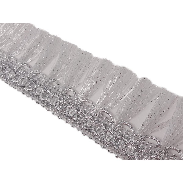 Kirari Handicraft Club No.321 Frenze (Fringe) _ Silver (Silver) Width