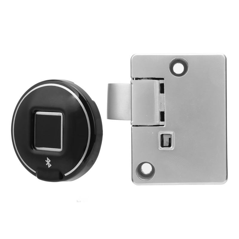 Fingerprint Cabinet Lock Kit Biometric Keyless Locking Anti‑Theft Low Battery