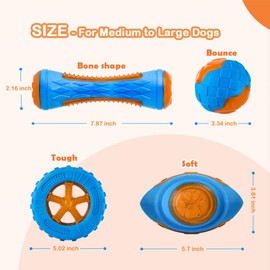 Dog Squeaky Toys, Pool Toys, Floating Toys for Interactive Fetch & Play, Dog Beach Toy, TPR