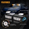 XRIDONSEN 2 in 1 Emergency Dash Strobe Lights Interior Windshield
