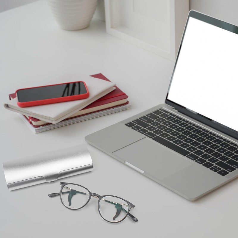 Slim Eyeglass Case, Metal Aluminum Eyeglass Hard Shell, Ultra Thin