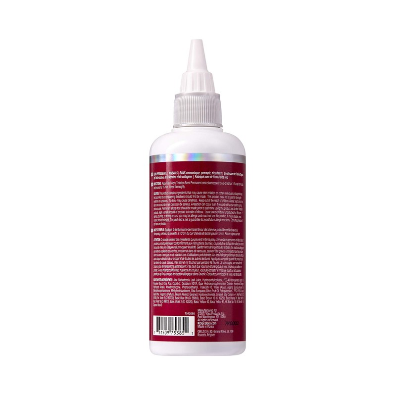 Kiss Tintation Semi-Permanent Hair Color 5 Ounce, T740 Rose Gold