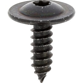RLX Large Head Sheet Metal Screws with Torx Drive in Blister Pack, 4.8 mm x 16 mm, Zinc Black, Pack of 5