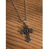 HAQUIL Gothic Cross Necklace, Stainless Steel Goth King Cobra Cross