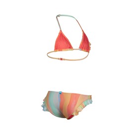 ARENA Girls' Water Print Bikini Triangle Bikini (Pack of 1)