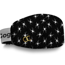 GogglesCover Protects ski and snowboard goggles from scratches, black and white spider design