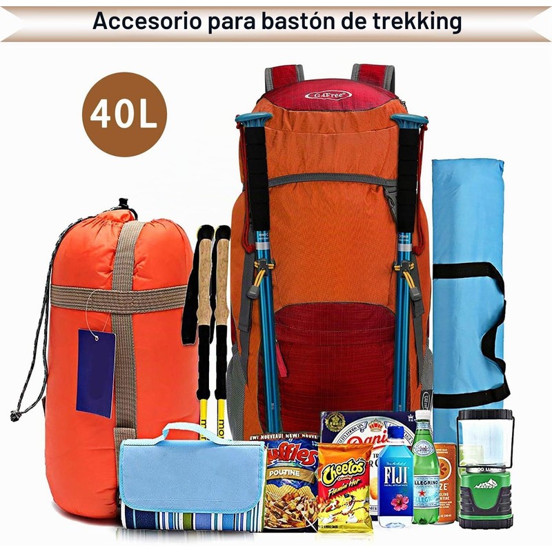 G4Free - Mochila de senderismo ligera y plegable de 40