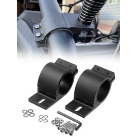 Northyun Clip-in Bracket, 2-Inch, Black, Clamp, Fixing Bracket, Work Light, Universal Bracket, Clamp, Mounting Stay, Bracket, For SUV, Work, Snow Plow Truck, ATV, Set of 2