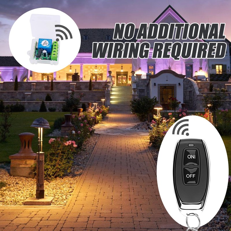 WIYETY 12 V Wireless Remote Control Switch: Wireless Relay, 433