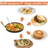 2 Pack 8 Inch Pancake Mold Omelette Ring for Griddle,