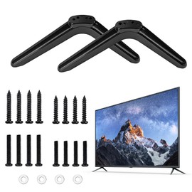 SWoob Universal TV Legs Base Pedestal Feet for Most Tcl 32in/40in/49in/50in/55in TV Stand Cabinet with Screws TV Legs Easy To Install Smart Replacement Desk Support Feets
