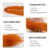 Wool Dreadlock Extensions 22 Inches Orange Double Ended Dreadlocks Extensions