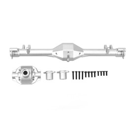 RC Rear Axle Housing Assembly Aluminum Alloy Axle Housing Set for Losi Baja Rey 1/10 for Hammer Rey for Rock Rey LOS232072 Silver