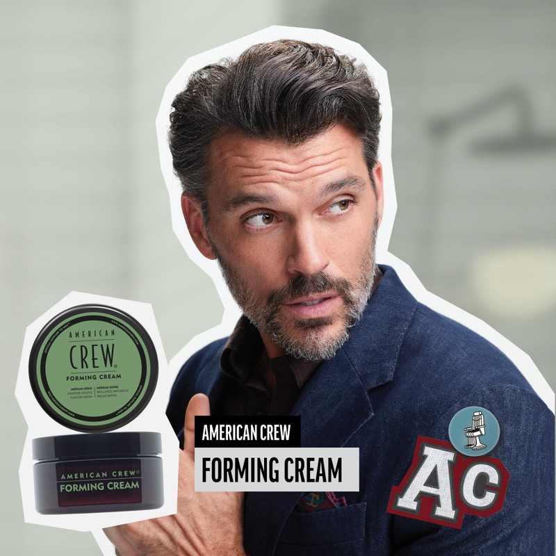 American Crew Men's Hair Forming Cream, Like Hair Gel with
